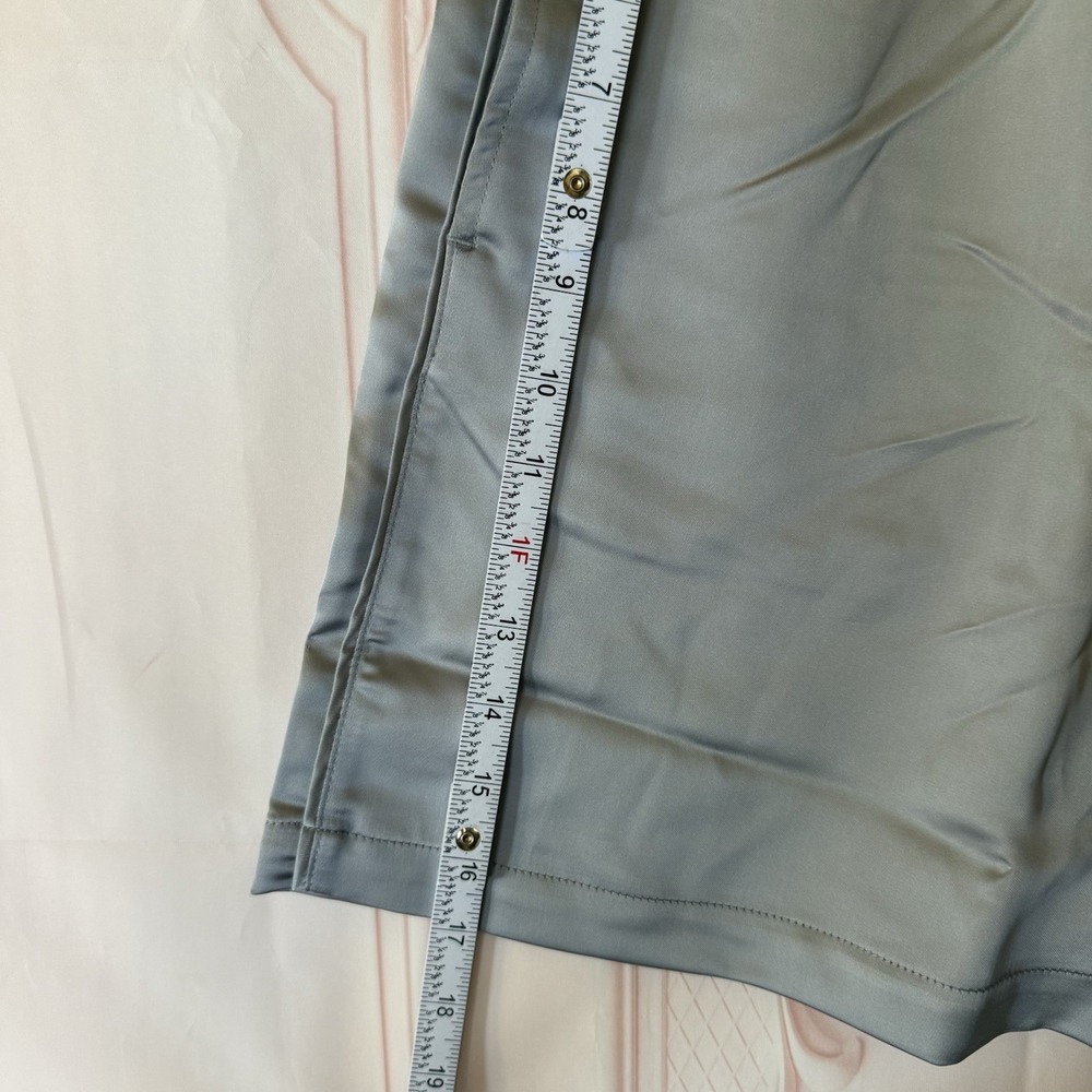 Skims Sporty Satin Shorts In Mirror Silver Sz XS NWT $98 - Picture 7 of 9